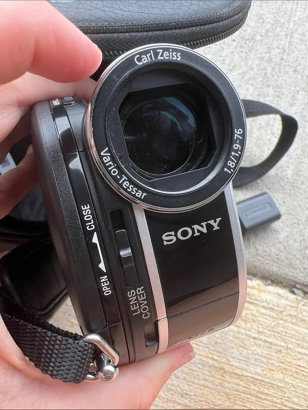 Sony Black Digital Camcorder with Carry Case and Accessories